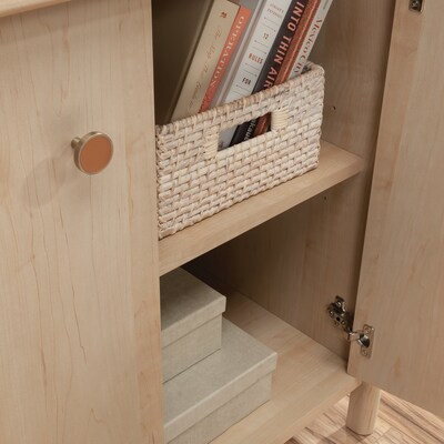 Sauder Whitaker Point 30"H Storage Cabinet with 2 Shelves, Natural Maple (429373)