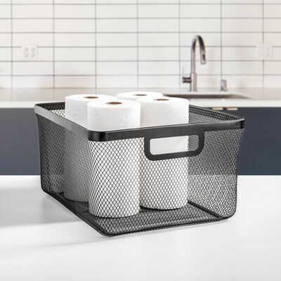 mDesign Steel Organizer, Matte Black (25969)