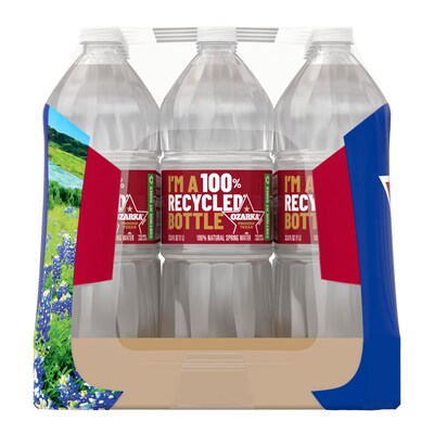 Ozarka 100% Natural Spring Water, 33.8 oz., 15 Bottles/Carton (11475188)