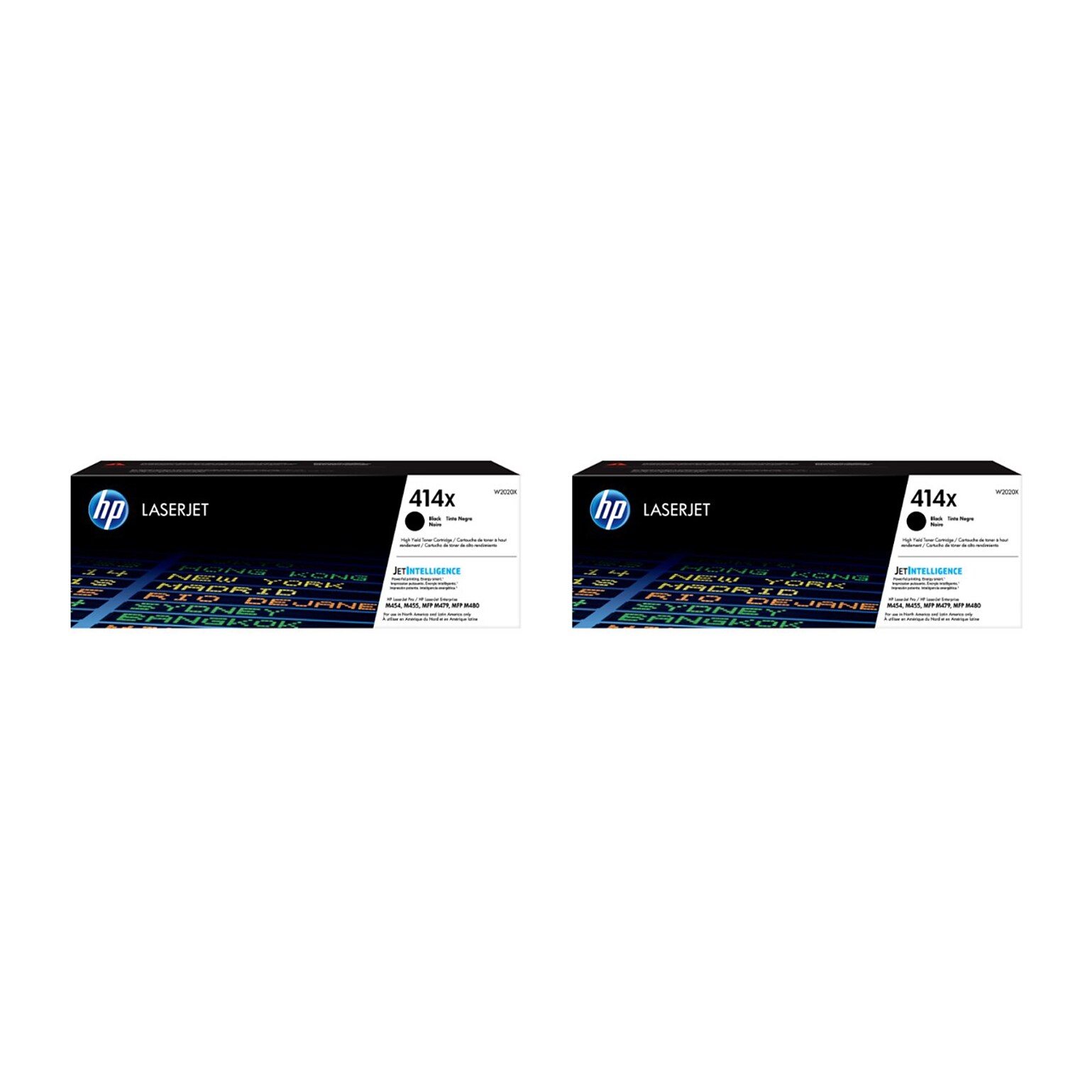 HP Original 414X Black High Yield Toner Cartridges (2-Pack)
