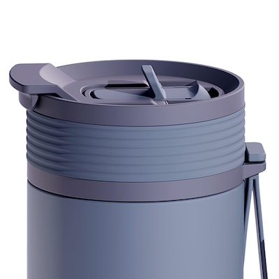 ASOBU Aspen Stainless Steel Double Wall Insulated Water Bottle, 20 oz., Slate Gray, (ADNABF27SG)