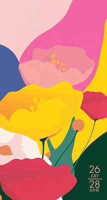 2026-2028 Willow Creek 3.5 x 6.5 Academic Year Weekly & Monthly Planner, Bold Botanicals (65433)