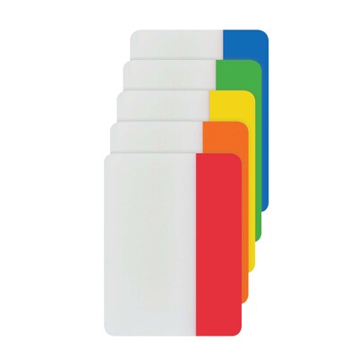 Post-it Tabs, 2" Wide, Solid, Assorted Colors, 30 Tabs/Pack (686-ROYGB)