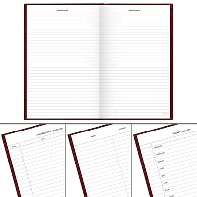 2027 AT-A-GLANCE Hardcover Diary, 7.75" x 12", Ruled, Red (SD376-13-27)