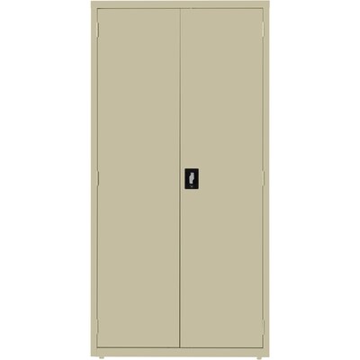 Lorell Fortress Series 72 Steel Storage Cabinet With 5-Shelves, Putty (LLR34412)
