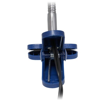 Creekwood Home 15.25" Basic Clip On Reading Light with Flexible Gooseneck, Blue (CWD-1008-BL)