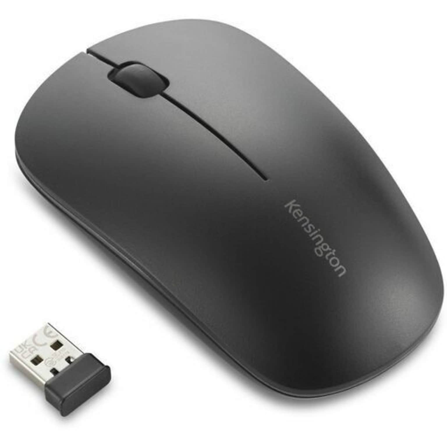 Kensington MY230 EQ Midsize Wireless Ambidextrous Optical USB-A Mouse, Black (K75303NA)