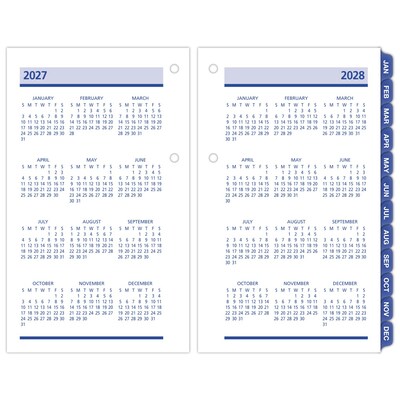 2027 AT-A-GLANCE QuickNotes 6" x 3.5" Daily Calendar Refill Pages (E517-50-27)