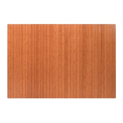 Anji Mountain Standard Bamboo Carpet & Hard Floor Chair Mat, 48 x 72, Walnut (AMB24055)