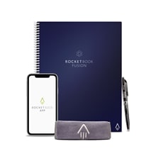 Rocketbook Fusion Reusable Notebook Planner Combo, 8.5 x 11, 7 Page Styles, 42 Pages, Blue (EVRF-L