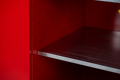 FireKing Flammable Liquids Steel Storage Cabinet, 60 gal, Manual Close, Red (SC60-MC-R)