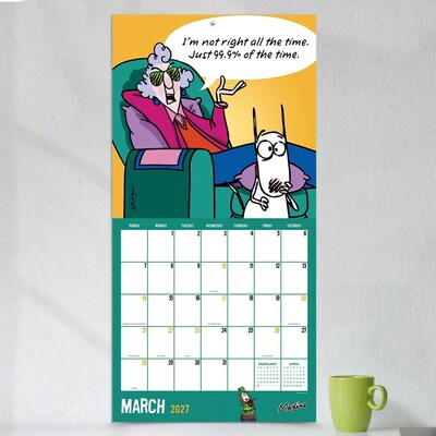 2027 TF Publishing Maxine 12" x 11" Monthly Wall Calendar, Multicolored (27-1110)