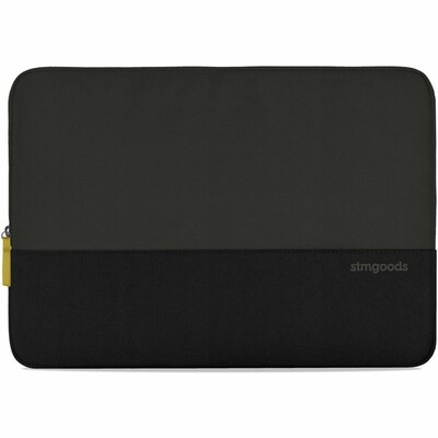 STM Goods Origin 14 Polyester Laptop Sleeve, Shock Absorbing, Black Slate (STM 114 482M 01)