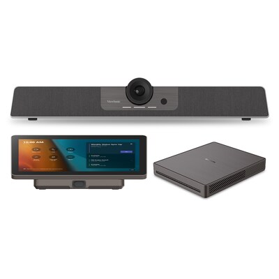 ViewSonic TeamJoin Bundle for Microsoft Teams Rooms, Conferencing Camera, Mini PC, Touch Console, Bl