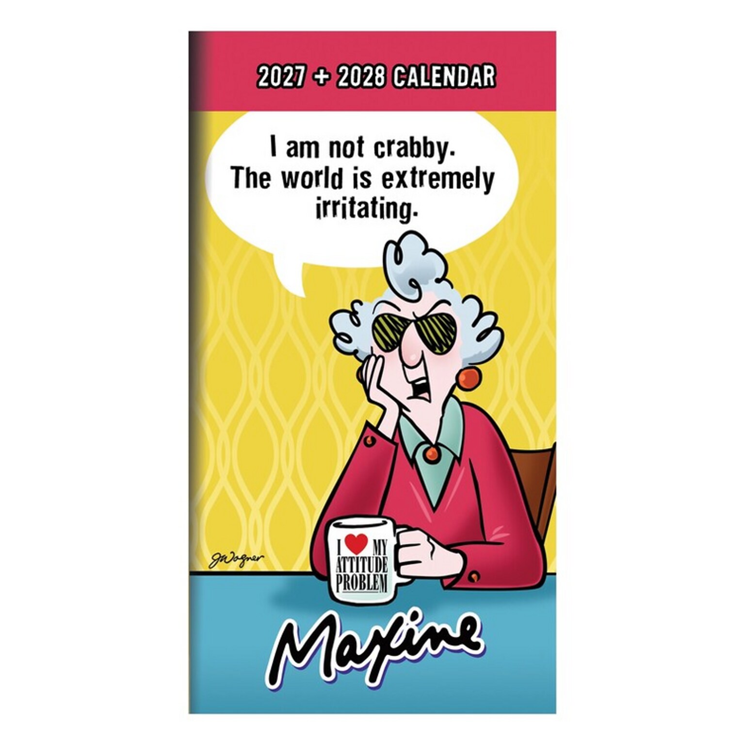 2027 TF Publishing Maxine 3.5 x 6.5  Monthly Standard Planner, Paperboard Cover, Multicolored (27-7026)