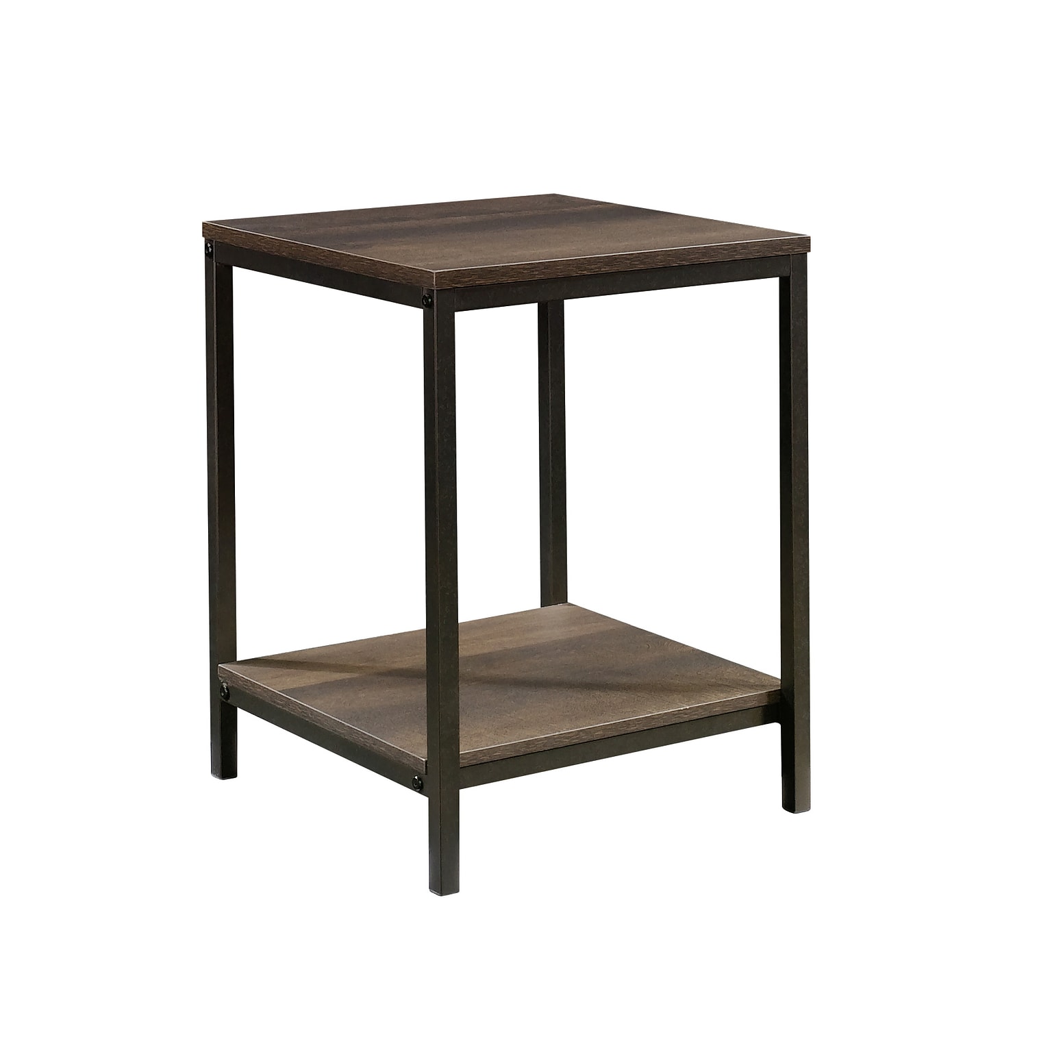 Sauder North Avenue 16W x 16D Side Table, Smoked Oak (423030)