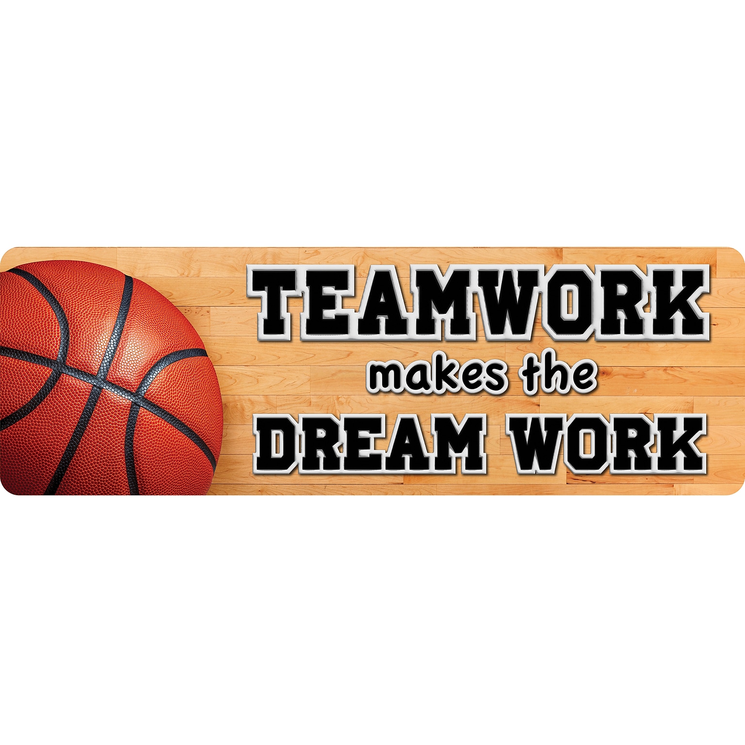Ashley Productions The Original Fun Mat, Mat Runner, 15.5 x 47, Basketball Teamwork (ASH91416)