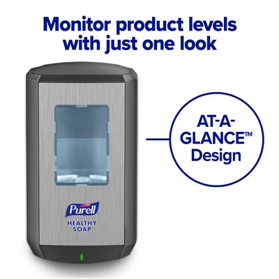 PURELL HEALTHY SOAP CS6 Automatic Wall Mounted Hand Soap Dispenser, Graphite (6534-01)