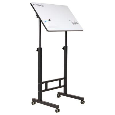 Mind Reader 24W Adjustable Standing Whiteboard Desk, Black (SDWBOARD-BLK)