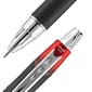 uni Jetstream RT Retractable Ballpoint Pen, Medium Point, 1.0mm, Red Ink, Dozen (73834)