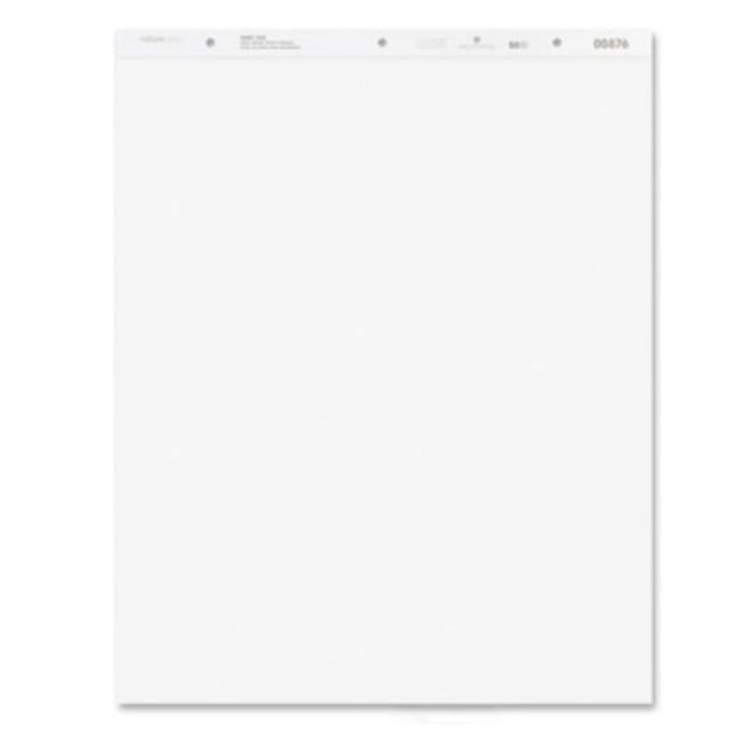 Imperial Easel Pads, 27 X 34, Glued At Top, 3 Hole Punched, Plain, White, 50 Sheet/Pad