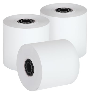 Thermal Cash Register/POS Rolls, 3 1/8 x 220, Phenol-Free, 50 Rolls/Carton (336434)