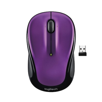 Logitech M325S Wireless Ambidextrous Optical USB Mouse, Violet (910-006826) | Quill