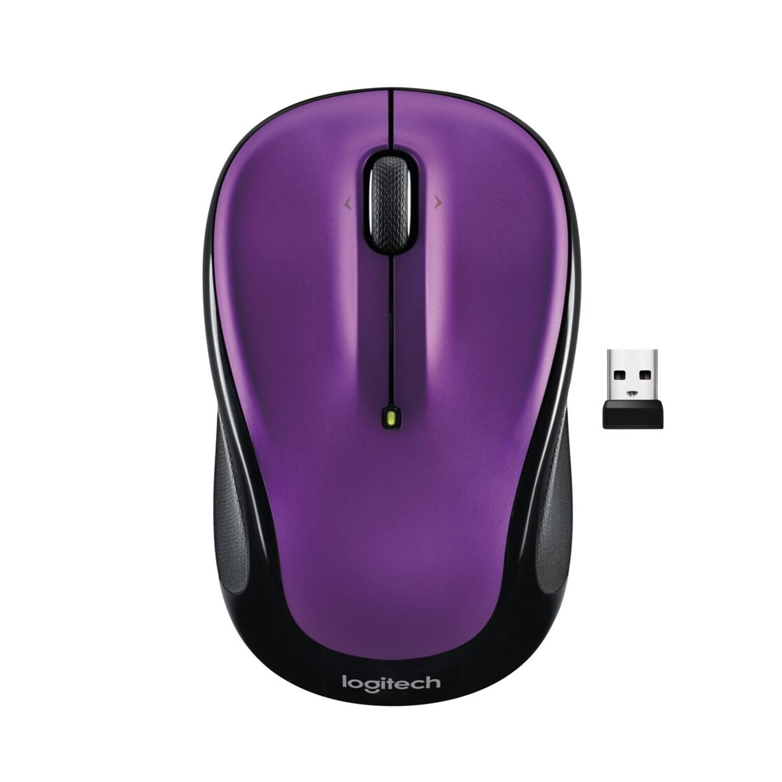 Logitech M325S Wireless Ambidextrous Optical USB Mouse, Violet (910-006826)