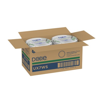 Dixie Pathways 6 7/8" Paper Plates, Multicolor, 500/Carton (UX7WS)