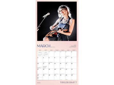 2024 BrownTrout Taylor Swift 12" x 24" Monthly Wall Calendar (9781975466381)