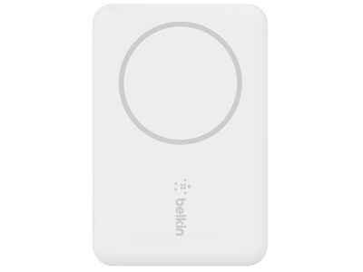 Belkin BOOST CHARGE Magnetic Wireless Power Bank for iPhone 12/13/14, 2500mAh, White (BPD002BTWH)