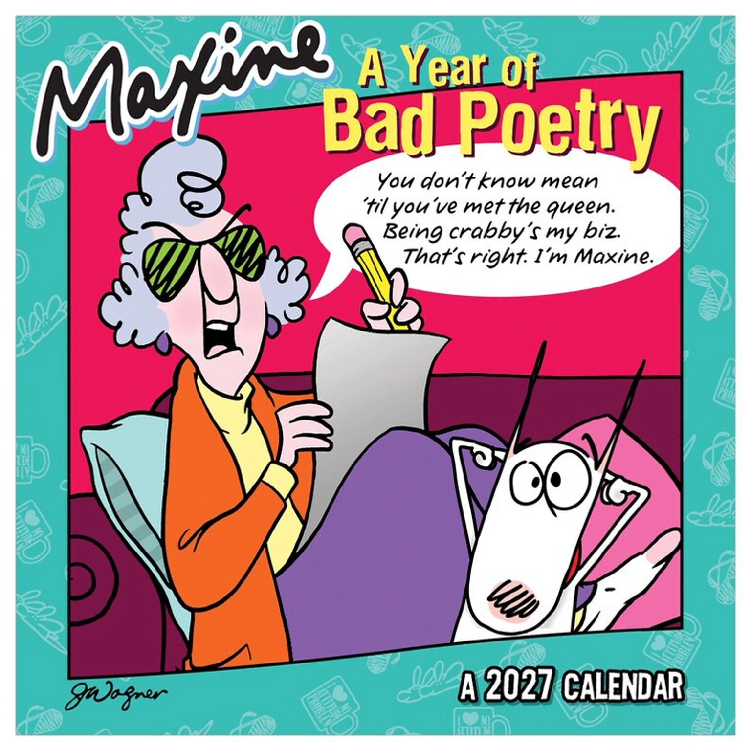 2027 TF Publishing Maxine 7 x 7 Monthly Wall Calendar, Multicolored (27-2104)