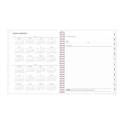 2026 Blue Sky Joselyn 8" x 10" Calendar Year Monthly Planner, Plastic Cover, Multicolored (110395-26)