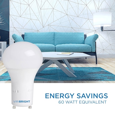 Viribright 9.5 Watts Soft White LED Household Bulb, 12/Box (640555-12)