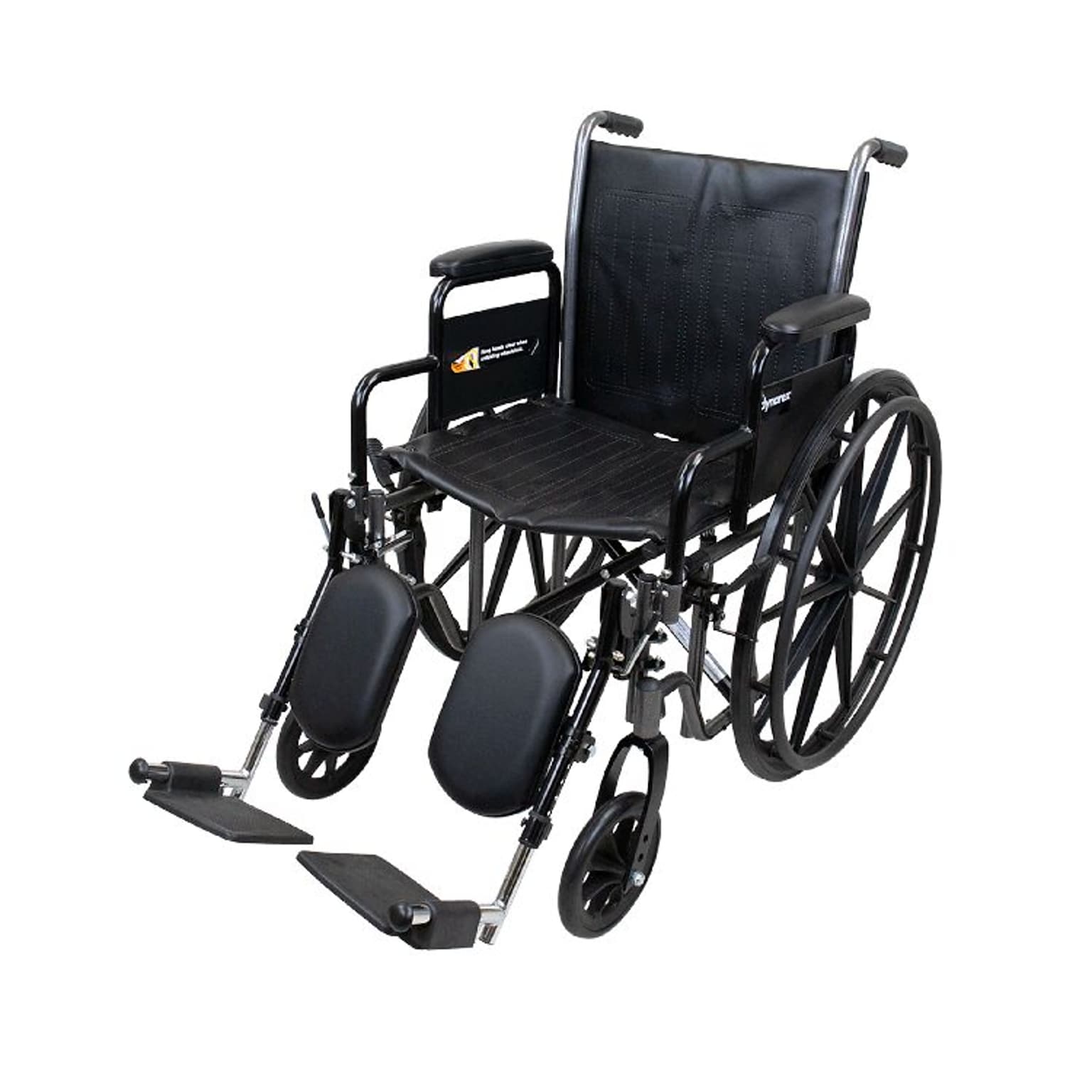Dynarex DynaRide S2 Wheelchair, 20 x 16 Seat with Detach Desk Arm ELR (10227)