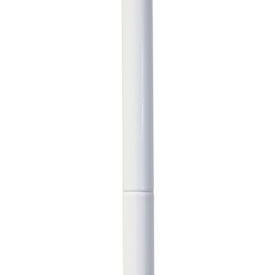Simple Designs Sleek Essentials 54.5" Metal Floor Lamp with Wire Cage Shade, White (LF1050-WHT)