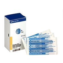 First Aid Only SmartCompliance 1.5W x 3L Knuckle Metal Detectable Bandages, 20/Box (FAE-3030)