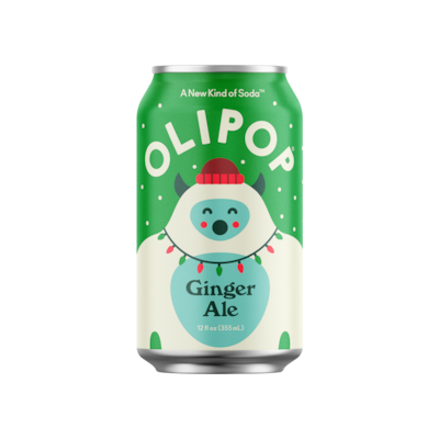 Olipop Prebiotic Ginger Ale, 12 fl. oz., 12 Cans/Carton (ICO63906)