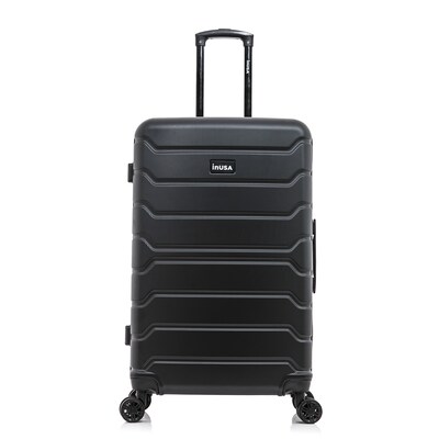 InUSA Trend 31.07 Hardside Suitcase, 4-Wheeled Spinner, Black (IUTRE00L-BLK)