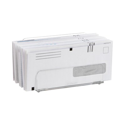 Mind Reader 3-Compartment Acrylic Desk Organizer, Clear (ASORT3-CLR)