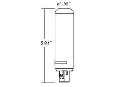 Viribright 8-Watt Cool White LED PL Commercial Bulb, 6/Pack (750157)