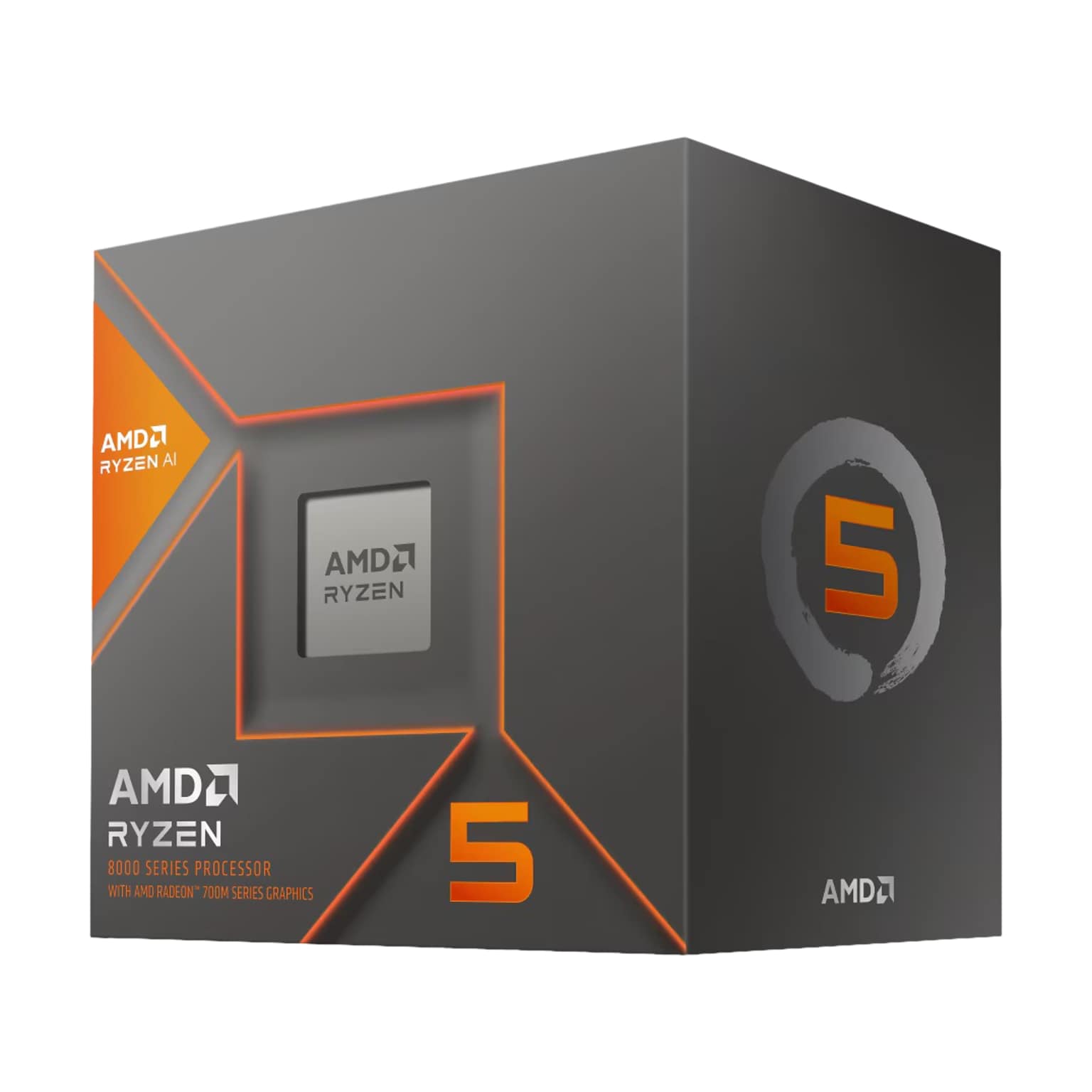 AMD Ryzen 5 8600G 6-Core 4.3Ghz Computer Processor, Socket AM5 (100-100001237BOX)