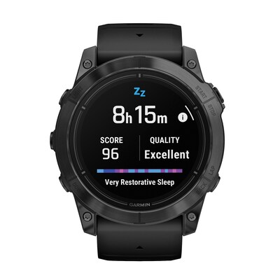 Garmin epix Pro (Gen 2) Standard Edition Smartwatch, 51-mm, Slate Gray Steel Bezel with Black Band (010-02804-20)