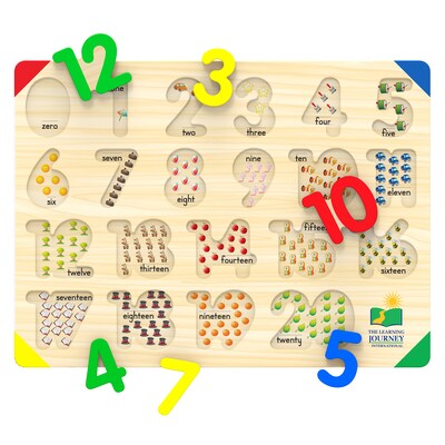 The Learning Journey International 21-Piece Lift & Learn 123 Number Puzzle (LJI285275)