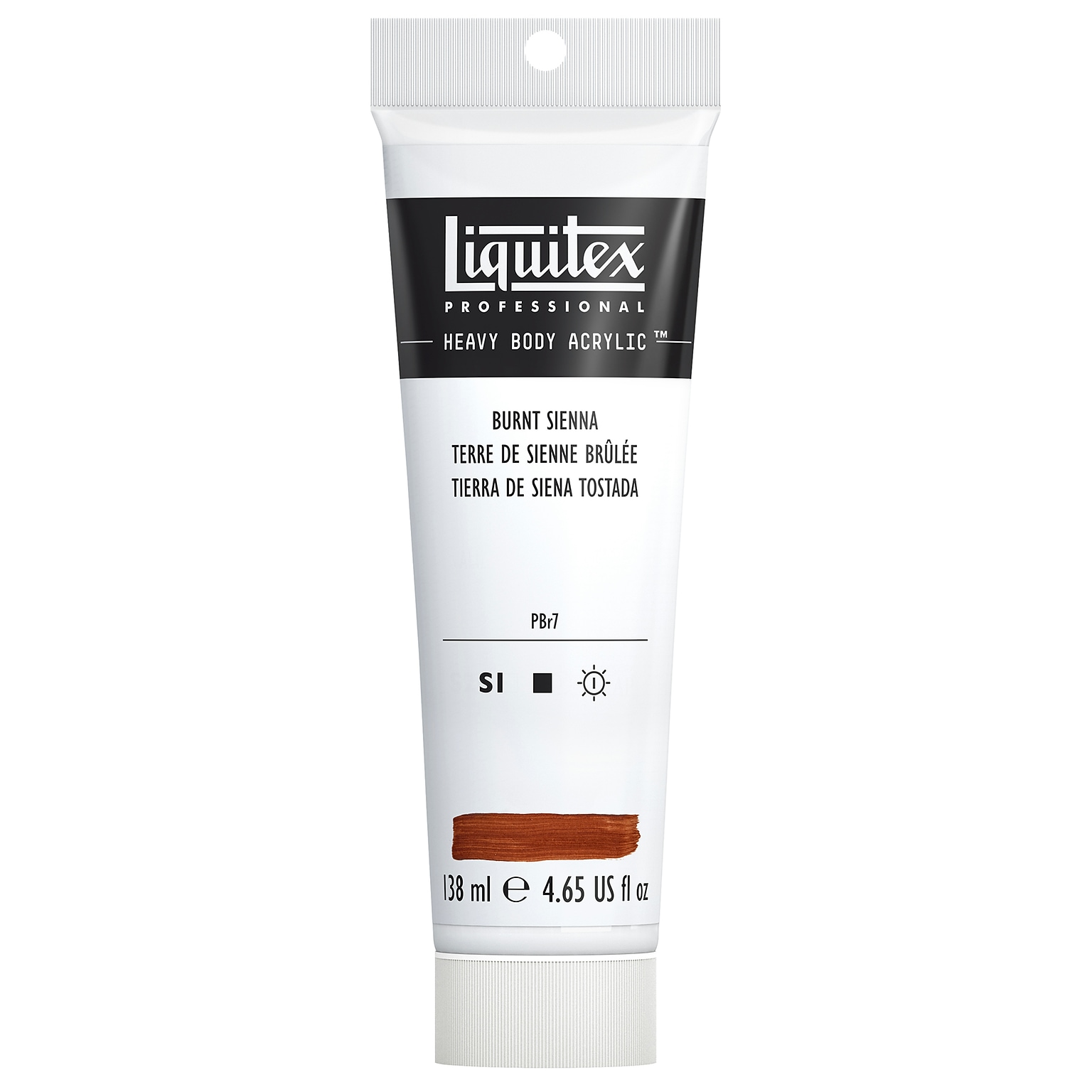 Liquitex Professional Heavy Body Acrylic Paint Tube, Burnt Sienna, 138 mL (LIQ1047127)
