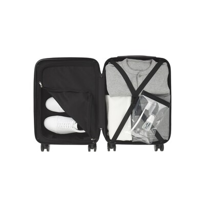 Bond Street Panoramic Hardside Spinner Luggage Set (HLG7503BS-DGREY)