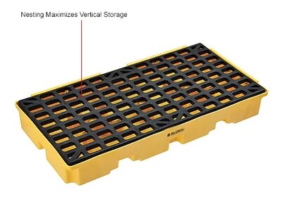 Global Industrial 2 Drum Spill Containment Modular Platform (988952)