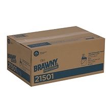 Brawny Industrial® Wet Hand Towels, 12 1/5 X 8 3/5, 1-Ply, Blue, 84/Pail, 6/Carton