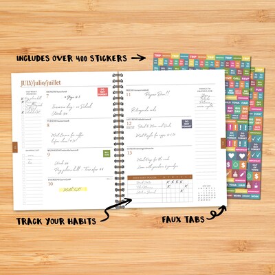 2025-2026 Willow Creek Celestial Magic 8.5" x 11" Academic Year Weekly & Monthly Planner, Multicolored (54901)