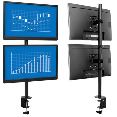 Mount-lt! Adjustable Monitor Mount, Up to 32 Monitor, Black (MI-1768)